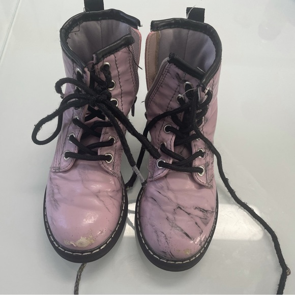 Steve Madden girls marble fashion booties kids pink size 9 thick rubber soul - Picture 12 of 12